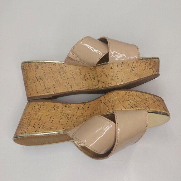 Sam & Libby Platform Slide On Sandals Women's Size 6.5 - Picture 6 of 14